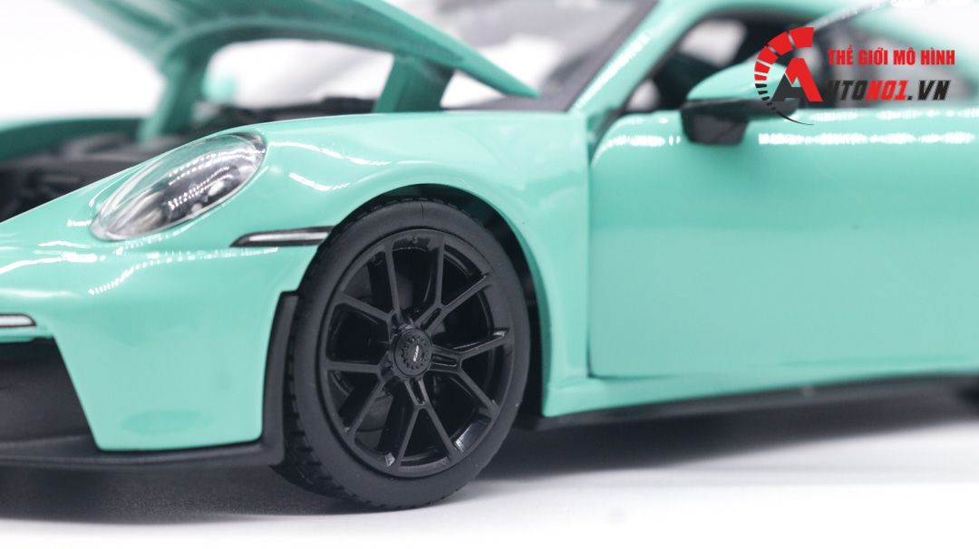  Mô hình xe Porsche 911 GT3 full kính full open có đế 1:24 Bburago OT059 