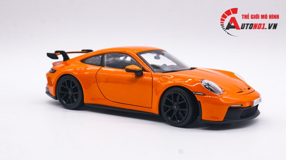  Mô hình xe Porsche 911 GT3 full kính full open có đế 1:24 Bburago OT059 