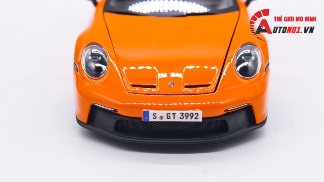  Mô hình xe Porsche 911 GT3 full kính full open có đế 1:24 Bburago OT059 