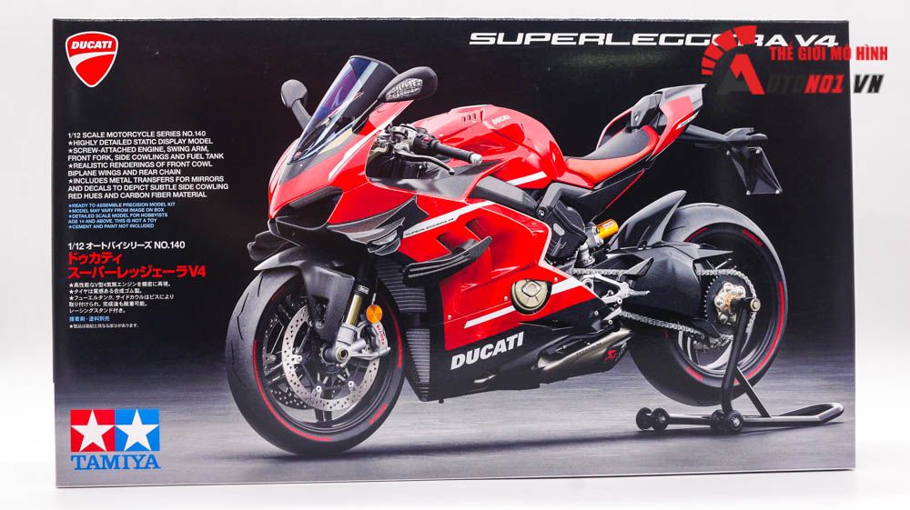  Mô hình kit Mô tô Ducati Superleggera V4 1:12 Tamiya 14140 