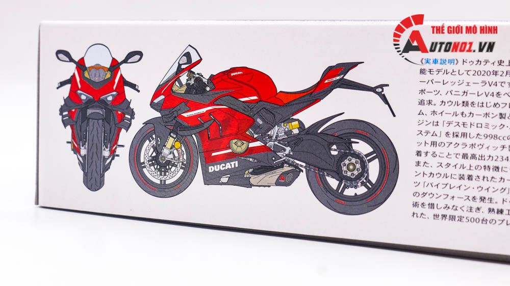 Mô hình kit Mô tô Ducati Superlegga V4 1:12 Tamiya 14140