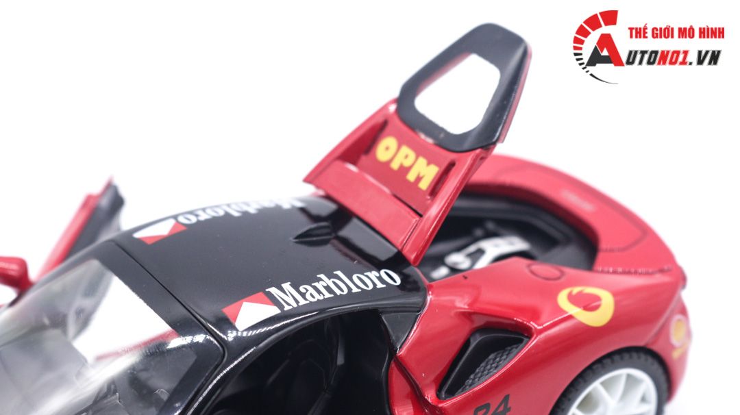 Mô hình xe ô tô Ferrari SF90 Marlboro kèm hộp mica 1:32 Alloy Model OT081