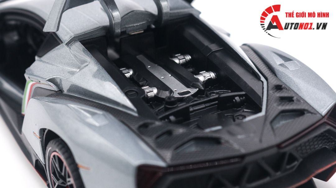 Mô hình xe Lamborghini Veneno có đèn 1:24 Chezhi OT094