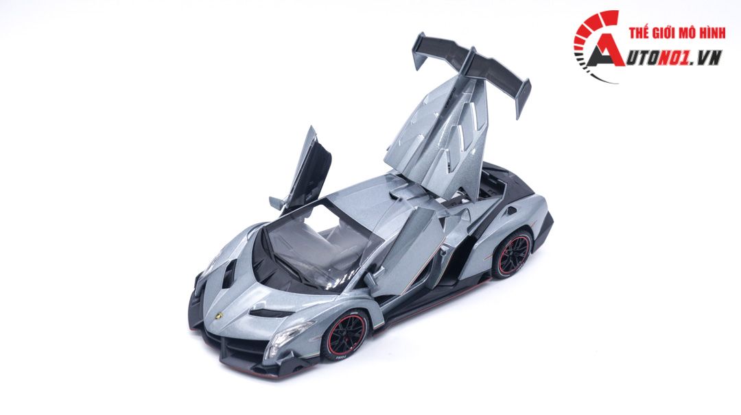 Mô hình xe Lamborghini Veneno có đèn 1:24 Chezhi OT094