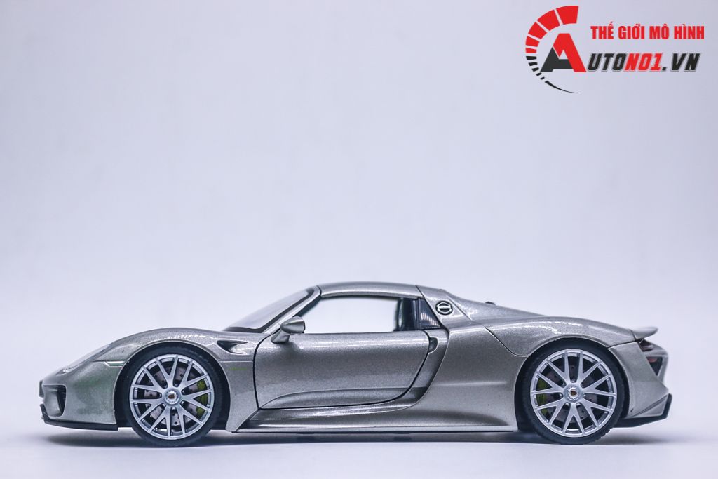 Mô hình xe Porsche 918 Spyder mở được 2 cửa 1:24 Welly OT558