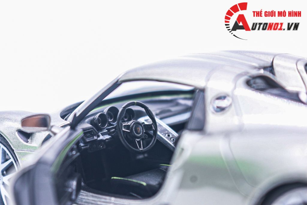 Mô hình xe Porsche 918 Spyder mở được 2 cửa 1:24 Welly OT558