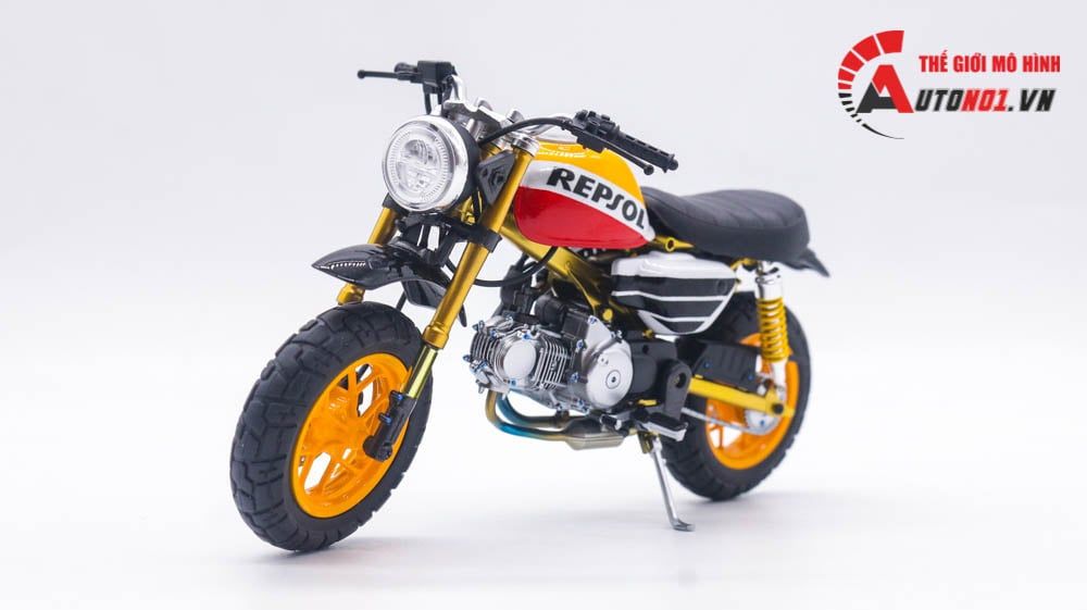  Mô hình xe cao cấp Honda Monkey 125 Repsol tỉ lệ 1:12 Autono1 D119B 