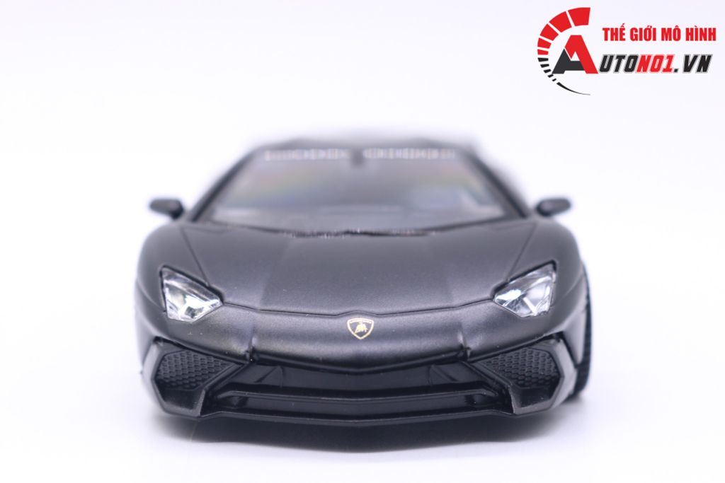 MÔ HÌNH XE LAMBORGHINI AVENTADOR BLACK 1:36 SCALE MODEL 7165