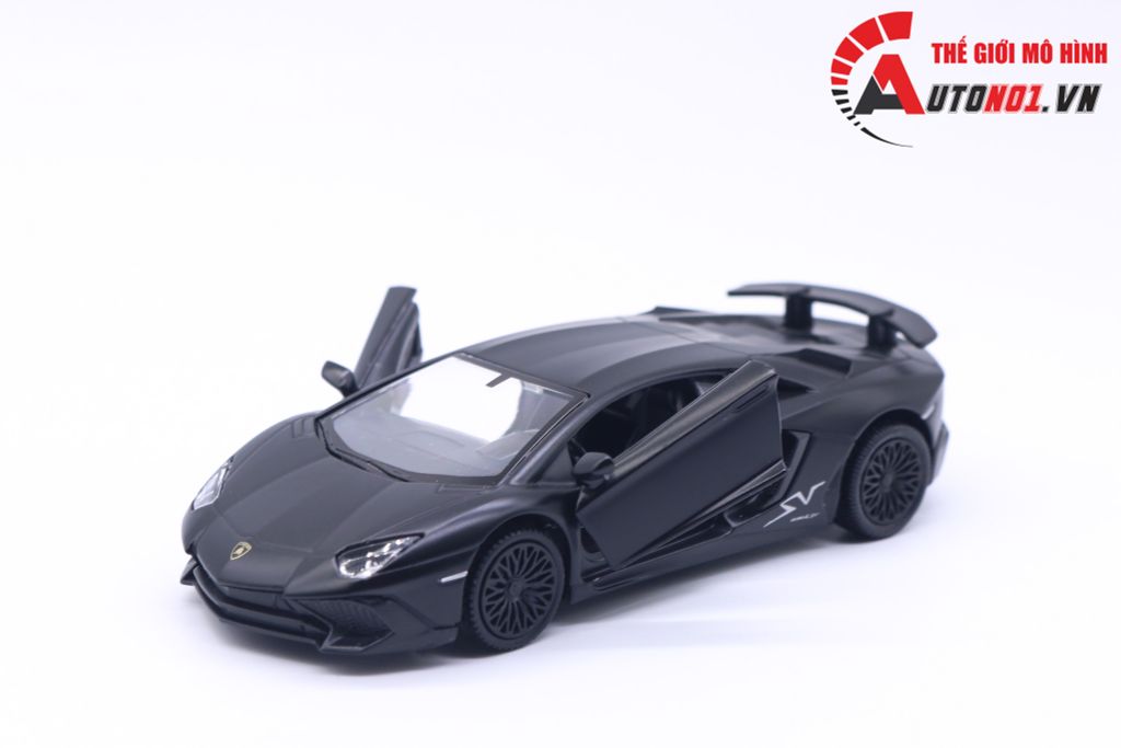 MÔ HÌNH XE LAMBORGHINI AVENTADOR BLACK 1:36 SCALE MODEL 7165