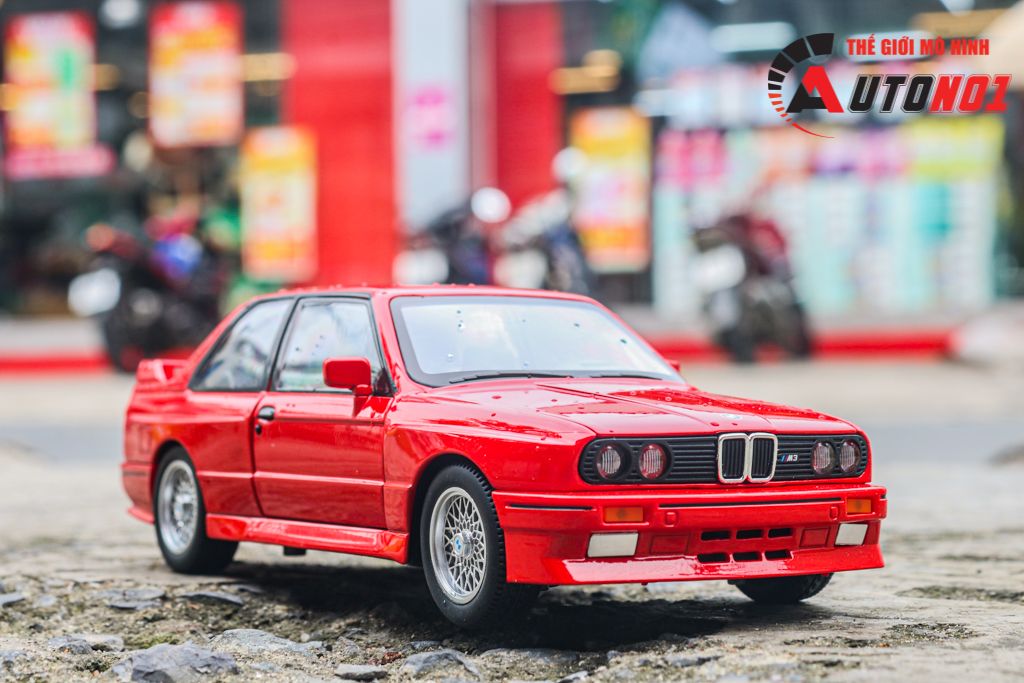Mô hình xe BMW M3 E30 full open - có đèn - âm thanh tỉ lệ 1:24 JinliFang OT24035