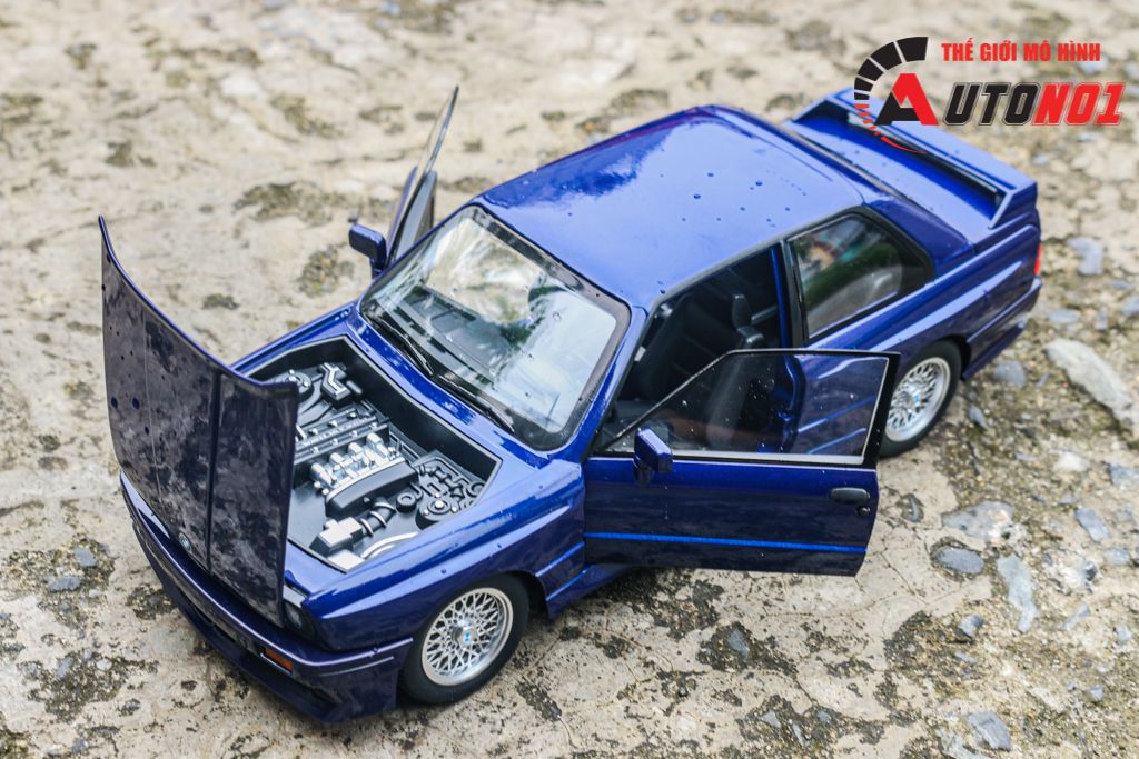 Mô hình xe BMW M3 E30 full open - có đèn - âm thanh tỉ lệ 1:24 JinliFang OT24035