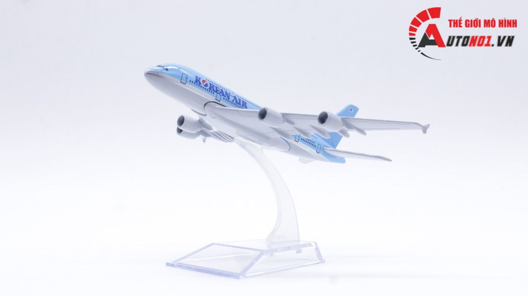 Mô hình máy bay Korean Air Airbus A380 16cm MB16091