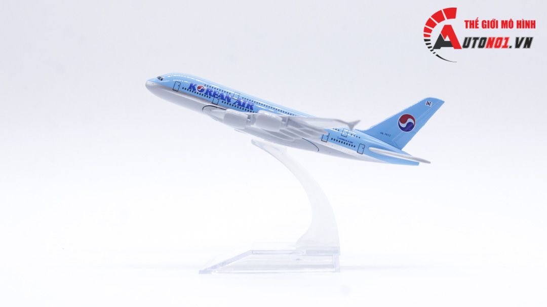 Mô hình máy bay Korean Air Airbus A380 16cm MB16091