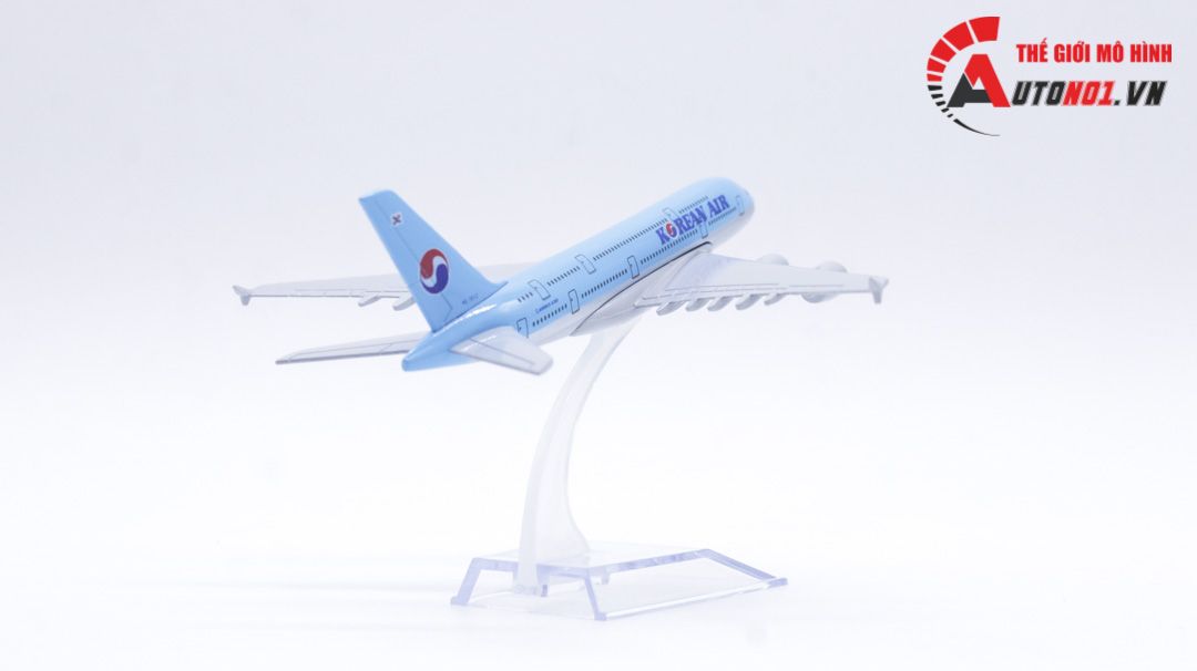 Mô hình máy bay Korean Air Airbus A380 16cm MB16091