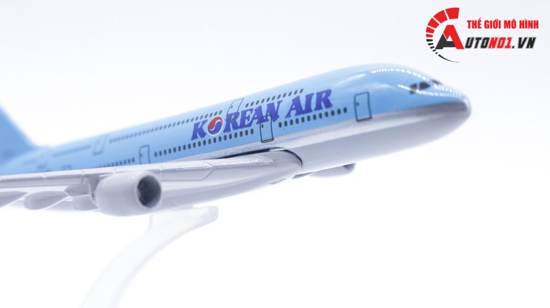 Mô hình máy bay Korean Air Airbus A380 16cm MB16091