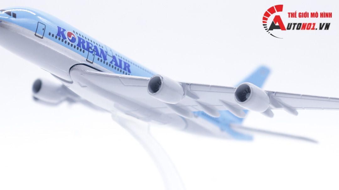 Mô hình máy bay Korean Air Airbus A380 16cm MB16091