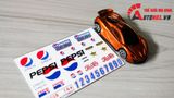  Decal nước trang trí Pepsi racing dán mọi nền màu cho xe mô hình tỉ lệ 1:64 DC503 