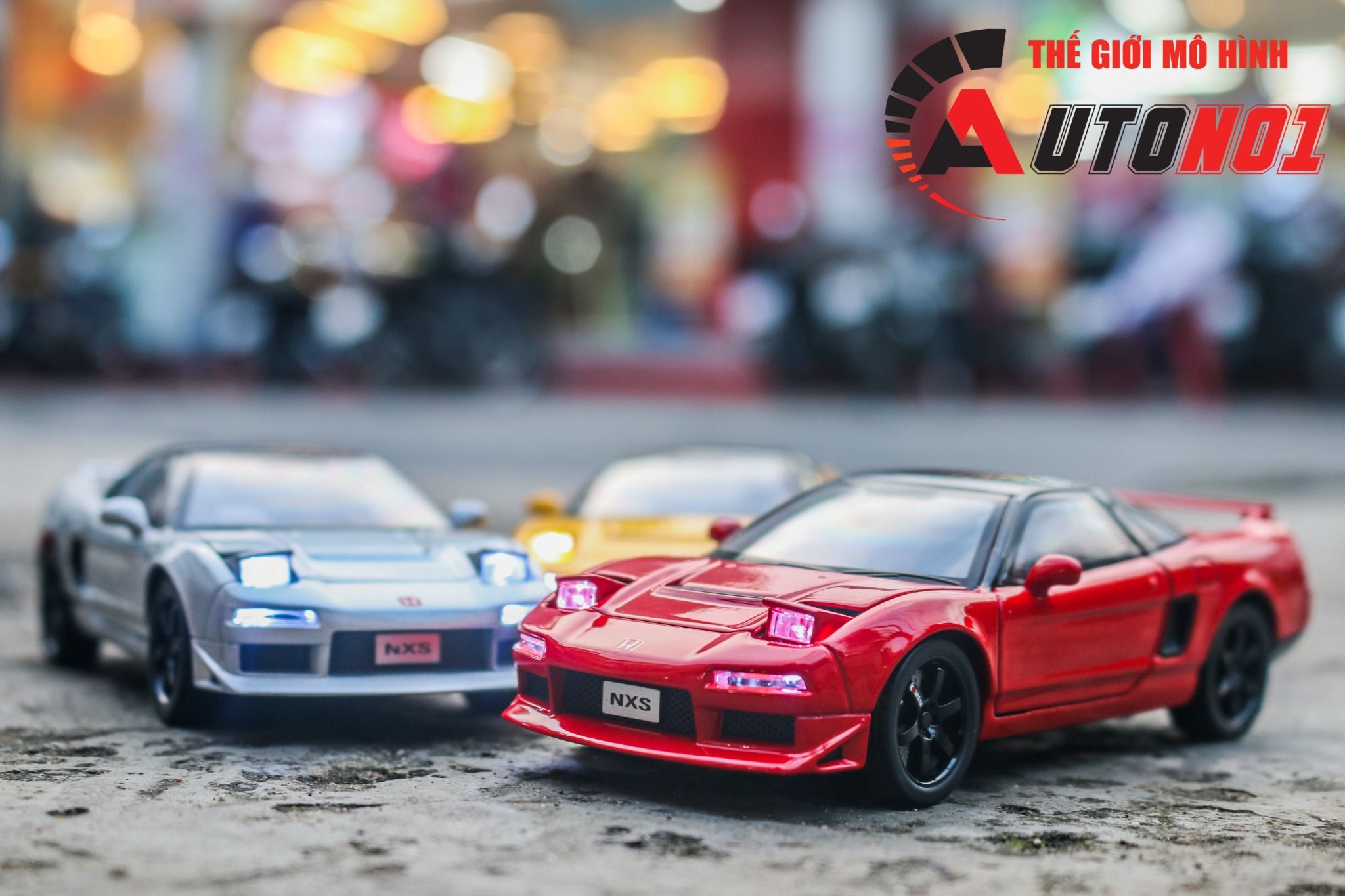 Mô hình xe Honda NSX full open - đánh lái tỉ lệ 1:32 Alloy Model OT32008
