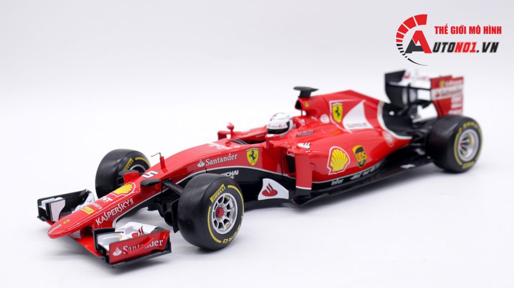 XE MÔ HÌNH FERRARI F1 SF15-T NO.5 S.VETTEL 2015 1:18 BBURAGO 1672