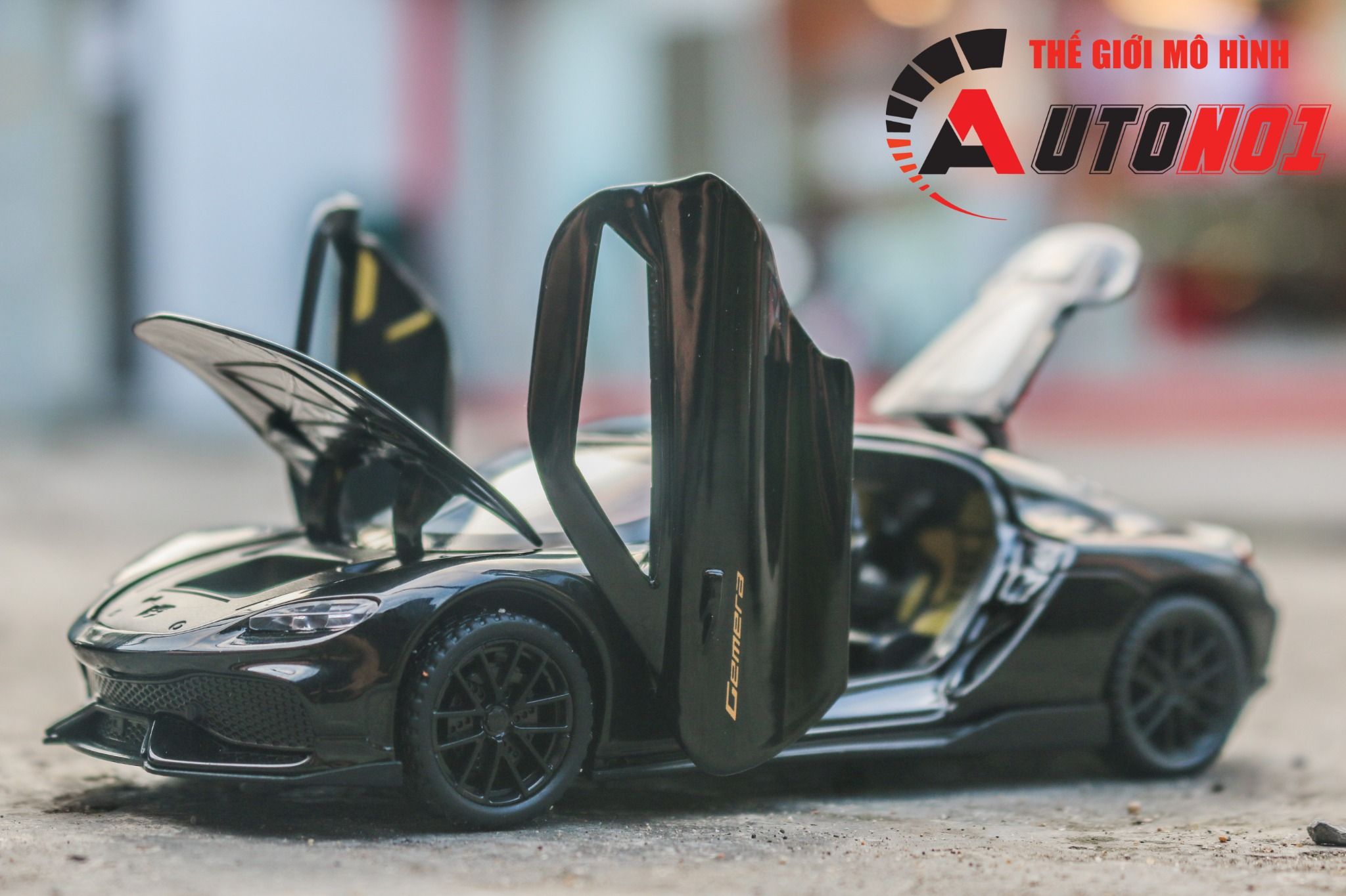 Mô hình xe Koenigsegg Gemera full open - có đèn - âm thanh tỉ lệ 1:32 Alloy Model OT32007