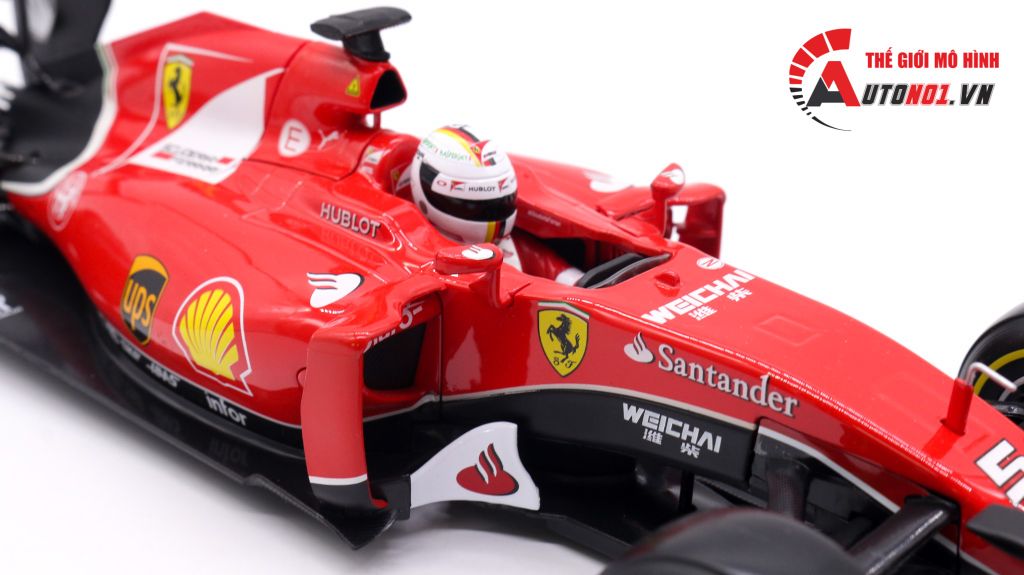 XE MÔ HÌNH FERRARI F1 SF15-T NO.5 S.VETTEL 2015 1:18 BBURAGO 1672