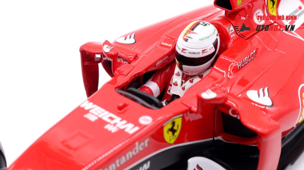 XE MÔ HÌNH FERRARI F1 SF15-T NO.5 S.VETTEL 2015 1:18 BBURAGO 1672