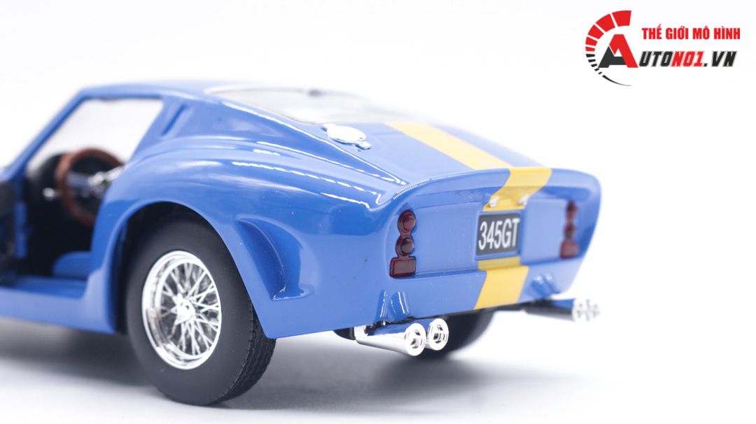 Mô hình xe ô tô Ferrari 250 GTO 1962 race tỉ lệ 1:24 Bburago OT117