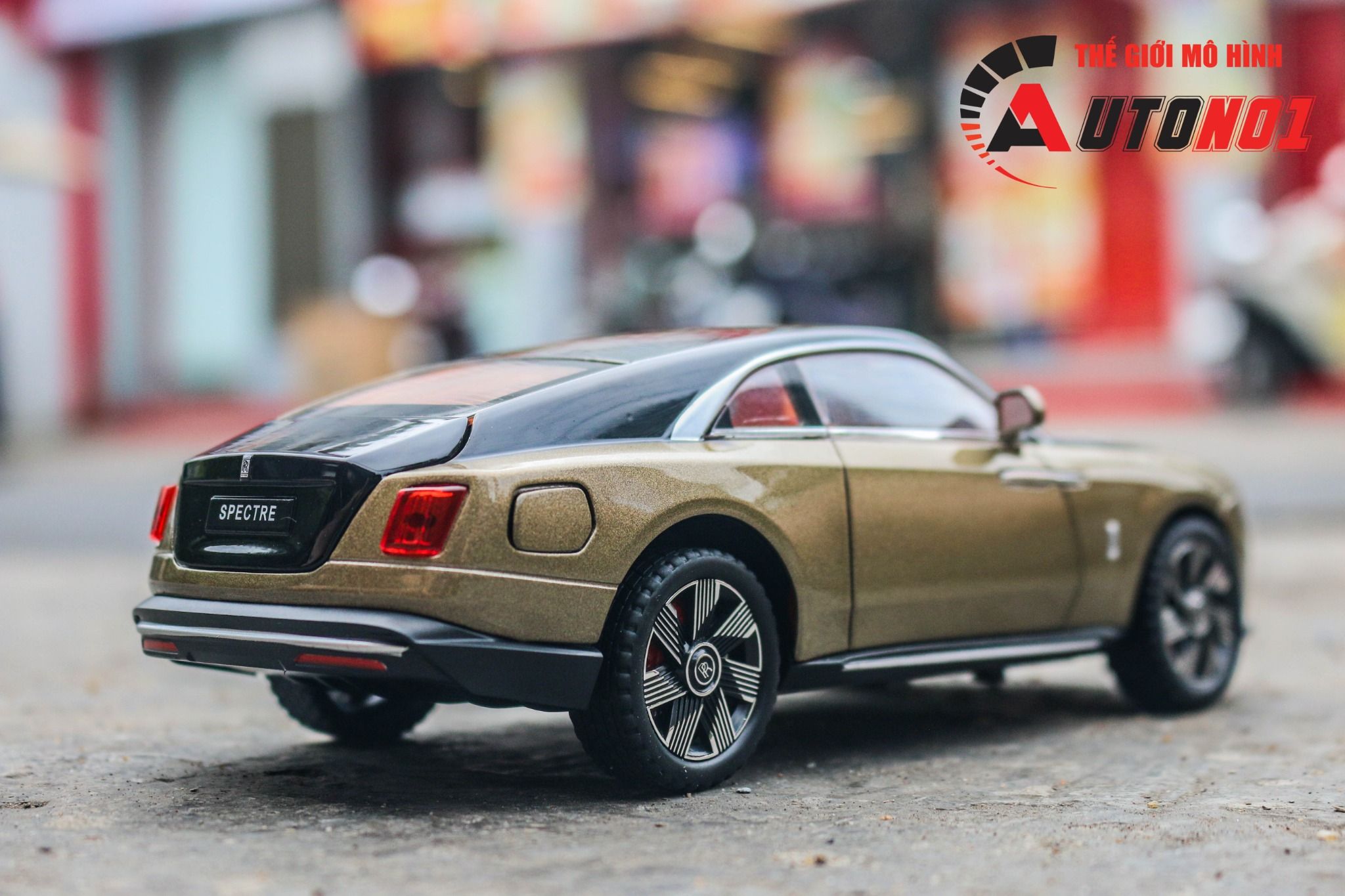 Mô hình xe Rolls Royce Spectre full open - bầu trời sao - full kính tỉ lệ 1:24 JinliFang OT24040