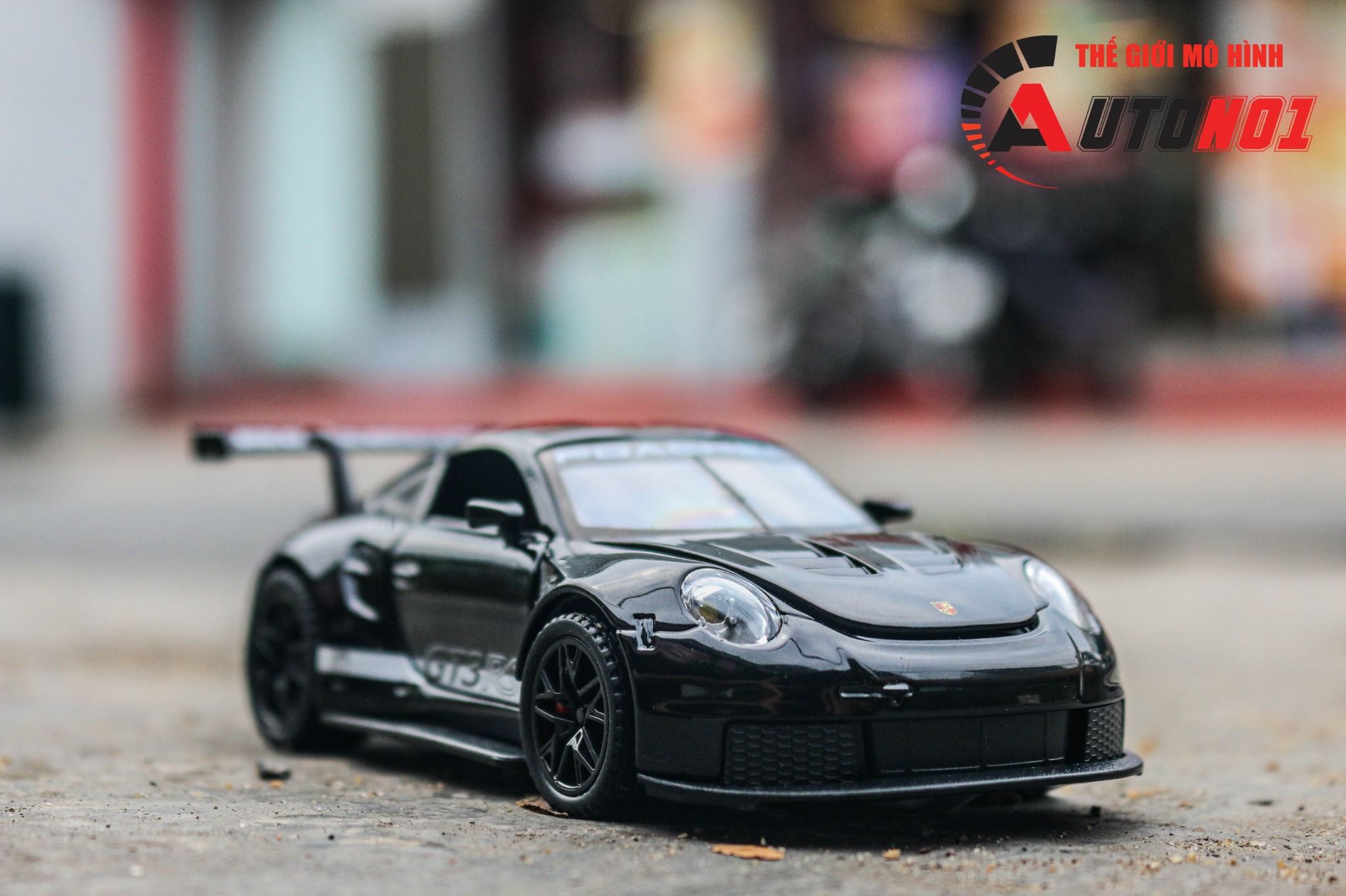 Mô hình xe Porsche GT3 RS full open - có đèn - âm thanh tỉ lệ 1:32 Alloy Model OT32006