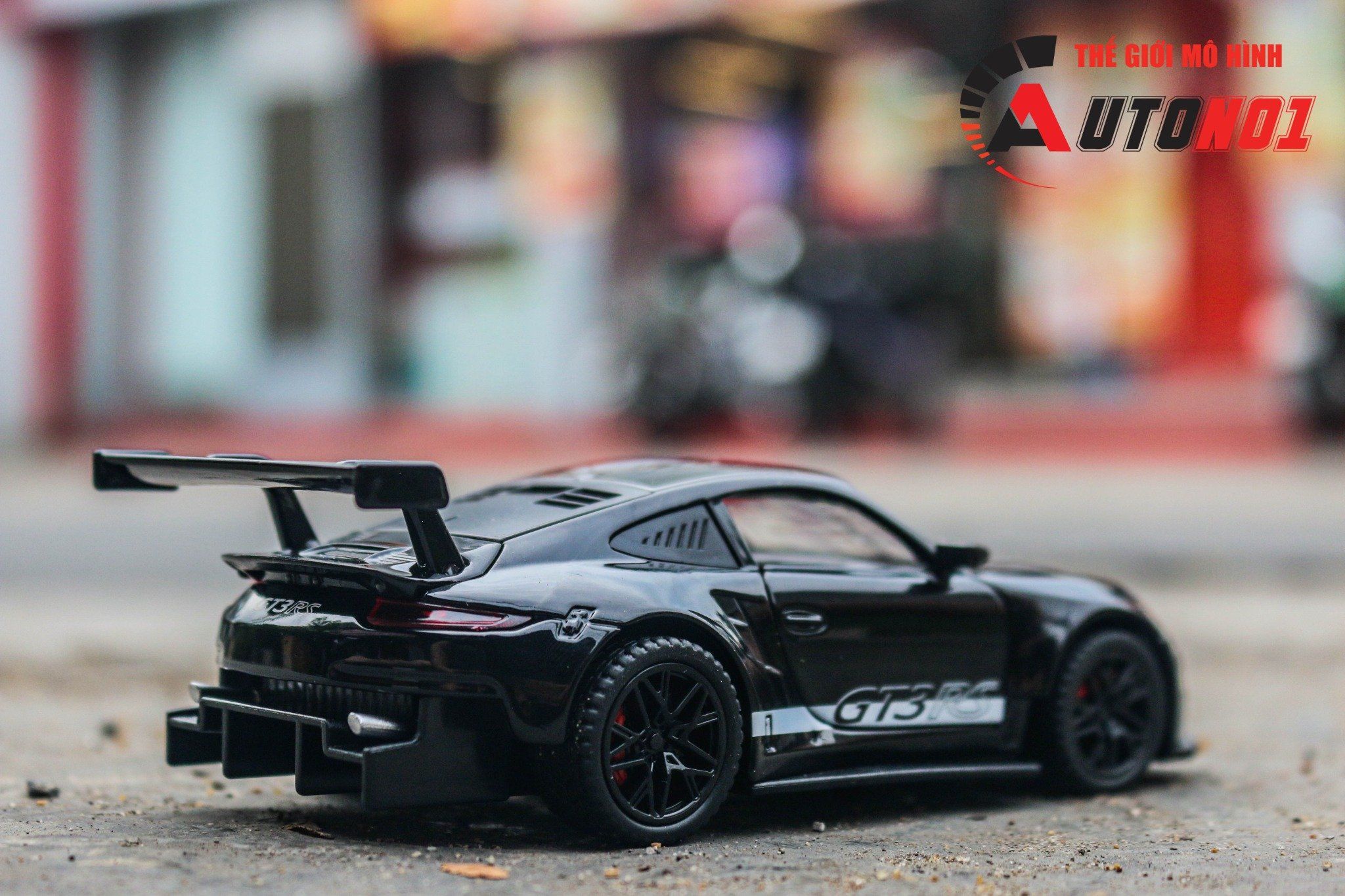 Mô hình xe Porsche GT3 RS full open - có đèn - âm thanh tỉ lệ 1:32 Alloy Model OT32006