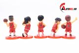  Mô hình nhân vật set 5 con Slam Dunks đỏ không hộp 7.5cm FG257 