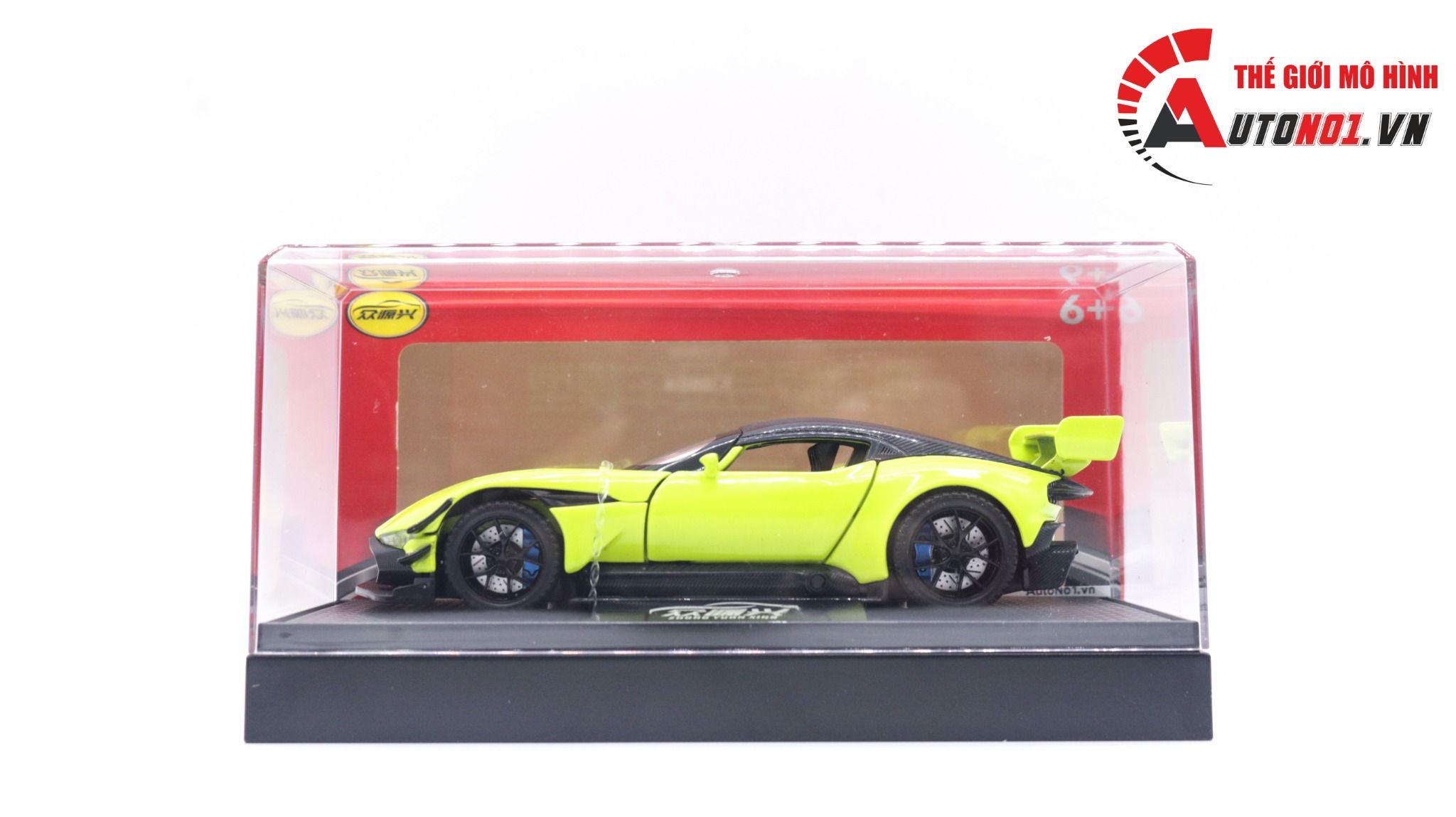 Mô hình xe Aston Martin Vulcan có đế hộp mica 1:32 Alloy Model OT122