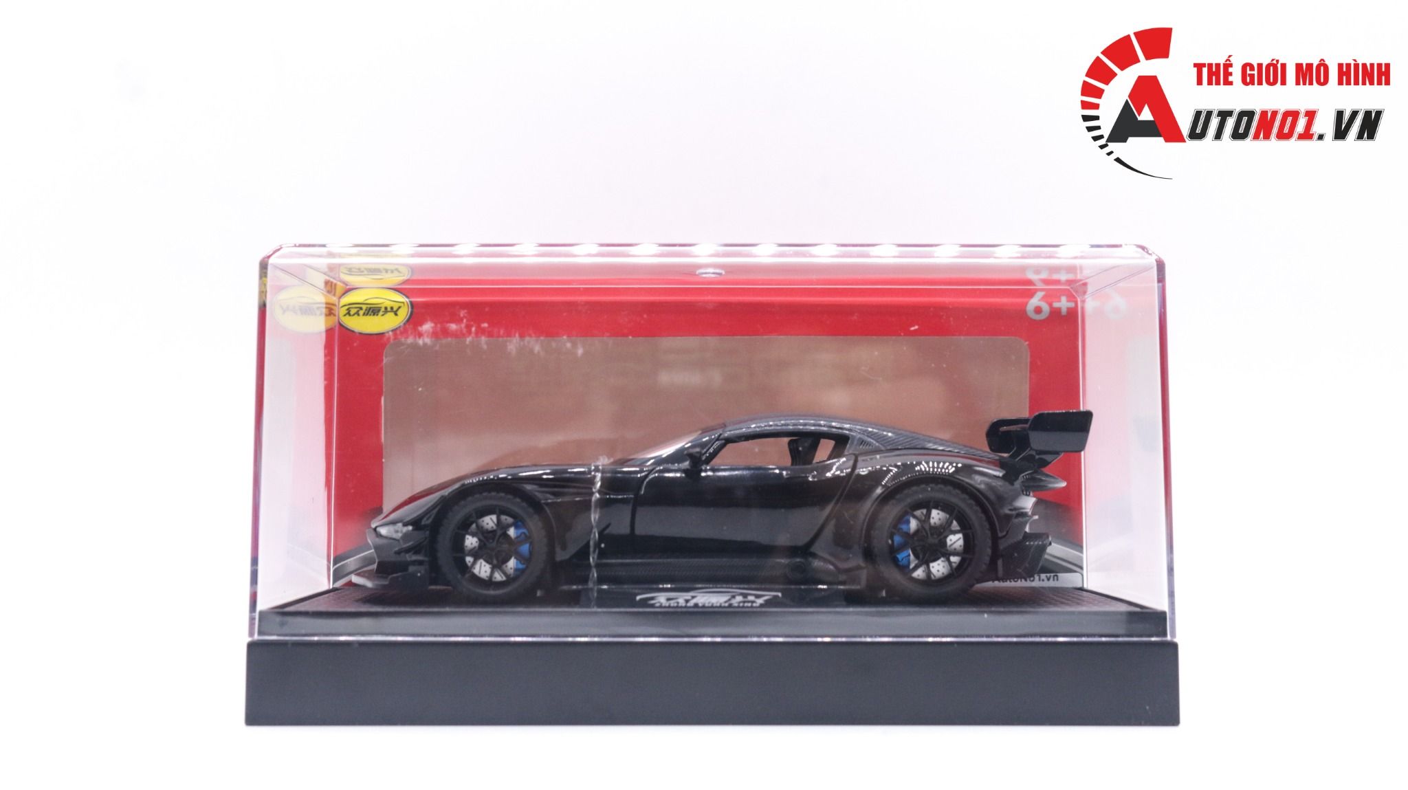 Mô hình xe Aston Martin Vulcan có đế hộp mica 1:32 Alloy Model OT122