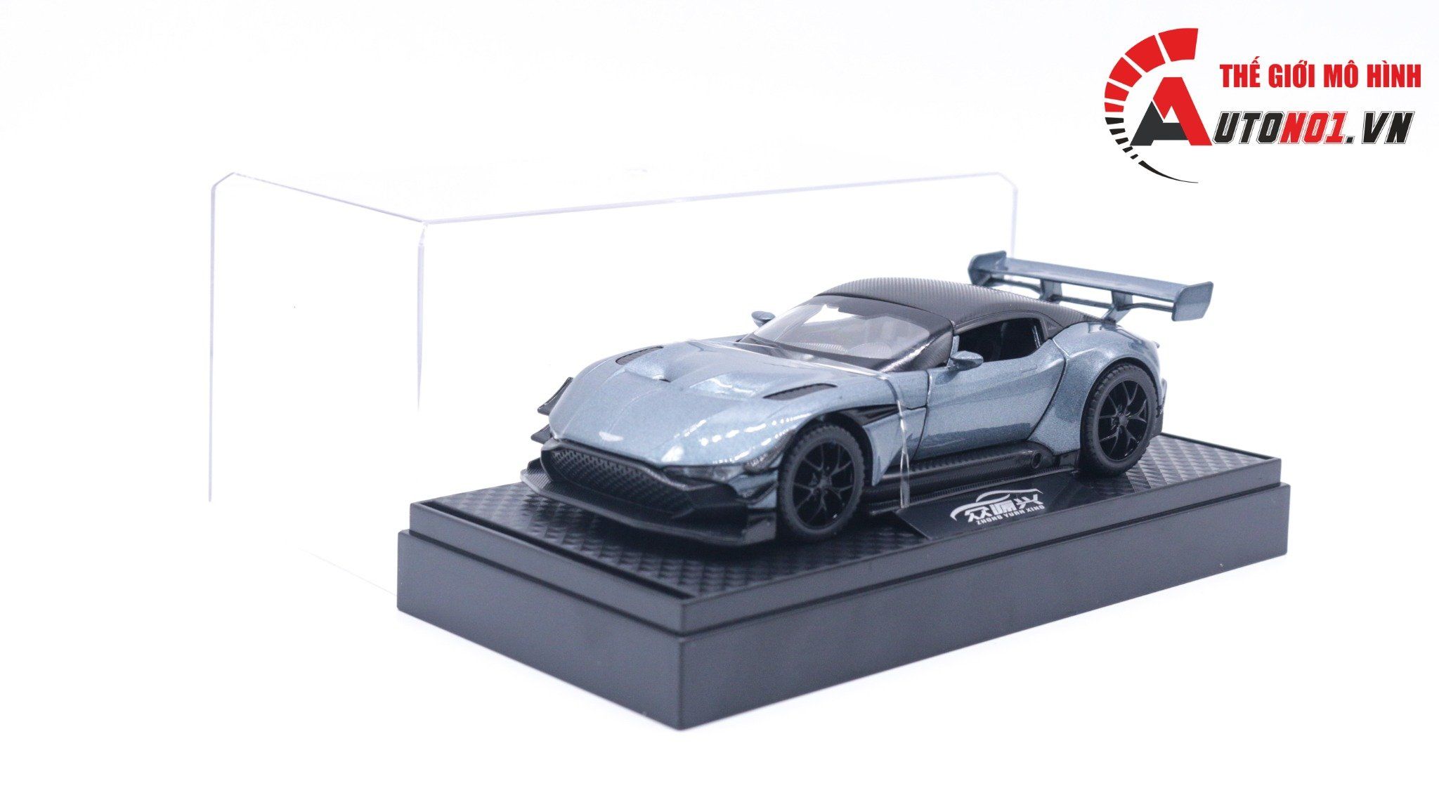 Mô hình xe Aston Martin Vulcan có đế hộp mica 1:32 Alloy Model OT122