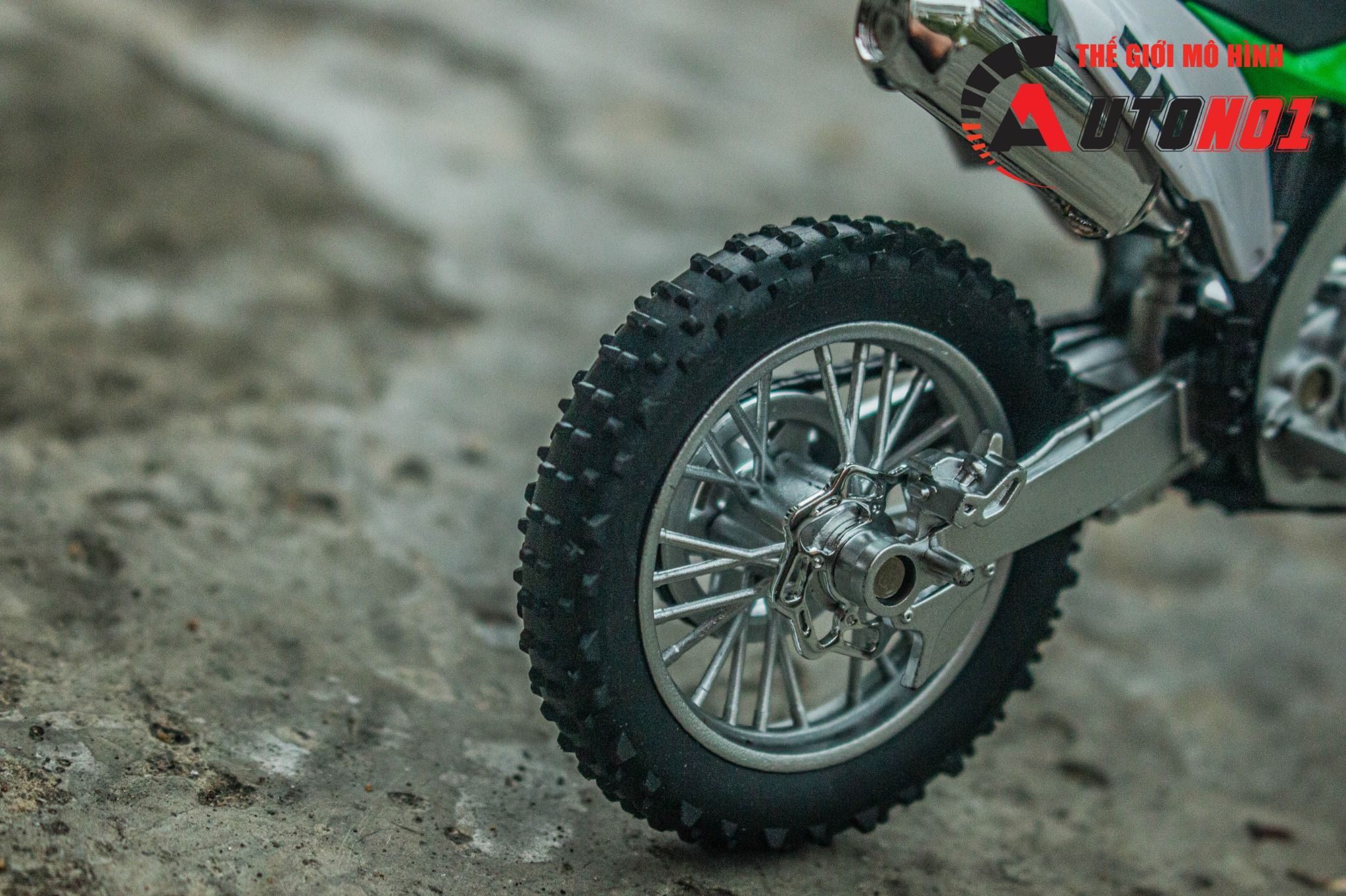 Mô hình xe cào cào Kawasaki KX450 tỉ lệ 1:12 Jiaye Model MT12007