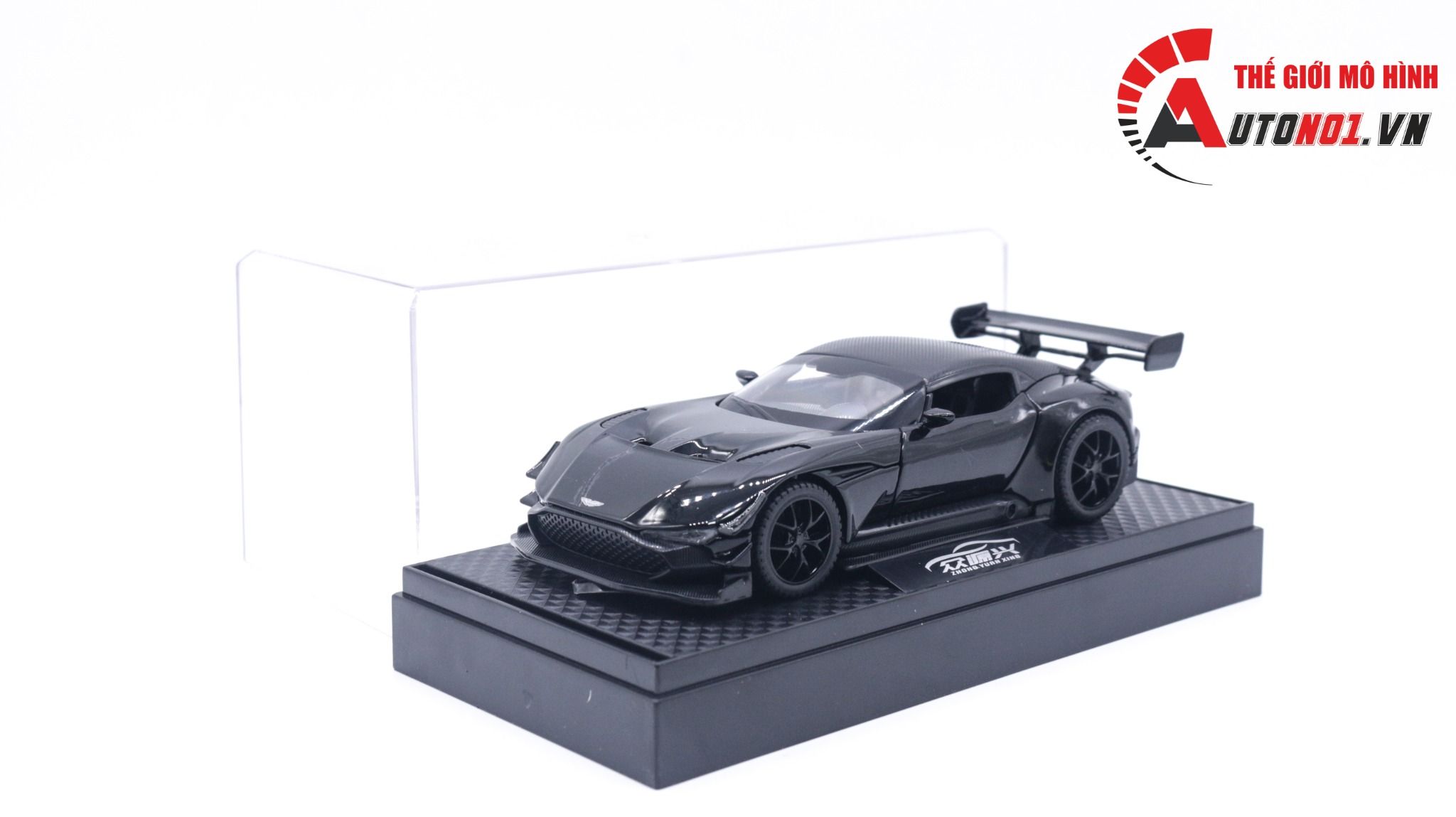 Mô hình xe Aston Martin Vulcan có đế hộp mica 1:32 Alloy Model OT122