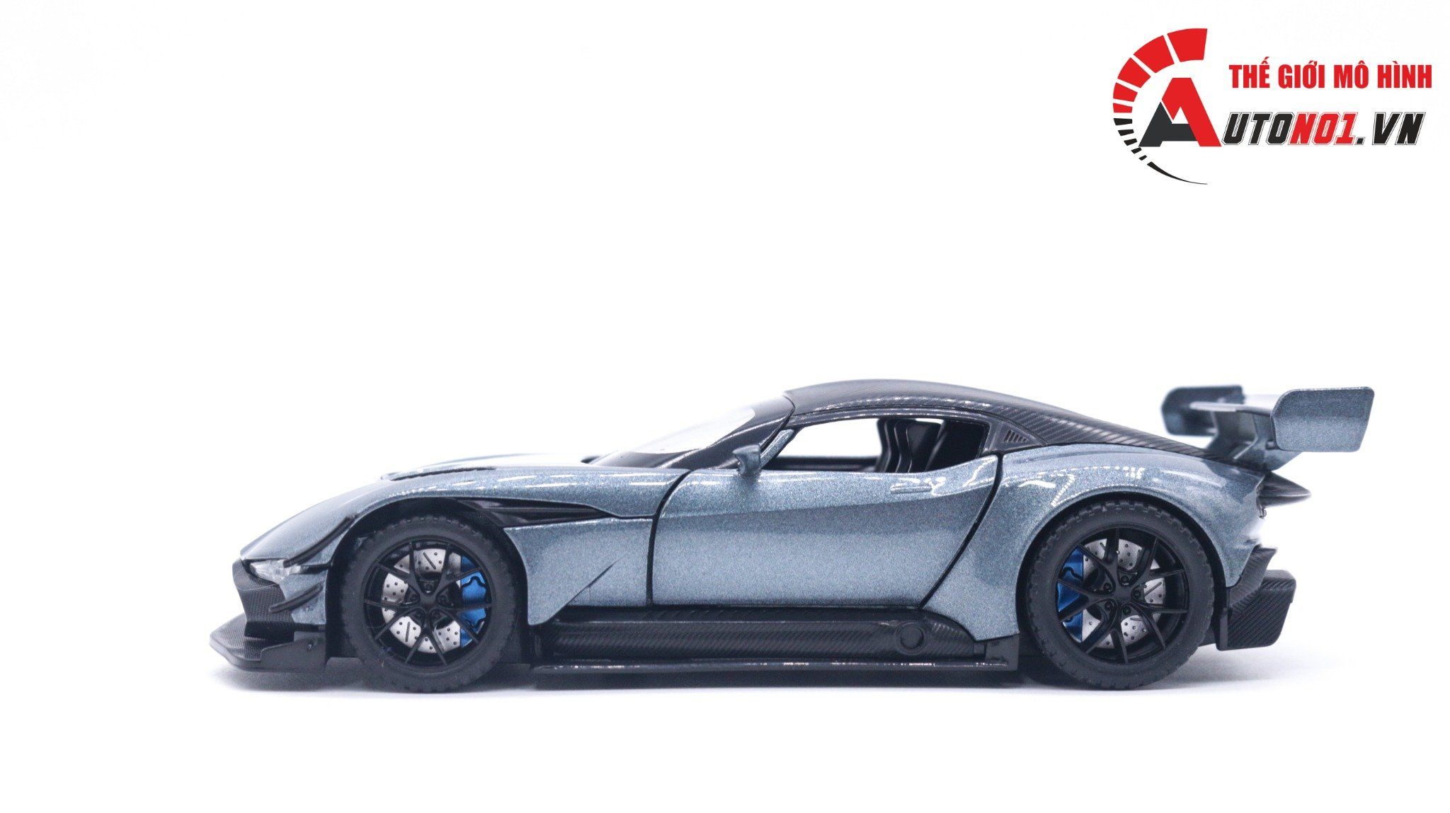 Mô hình xe Aston Martin Vulcan có đế hộp mica 1:32 Alloy Model OT122