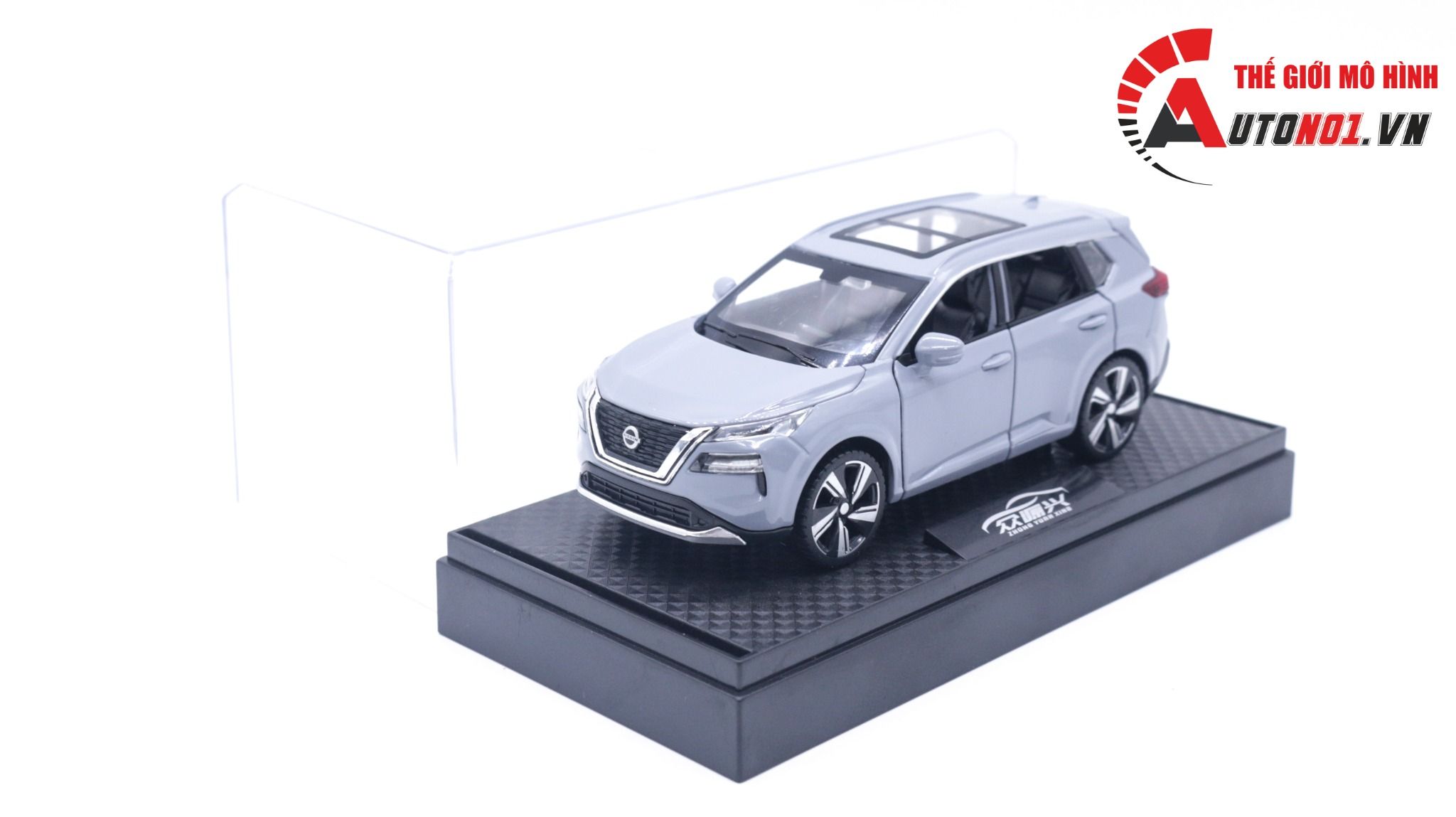Mô hình xe Nissan X-Trail có đế hộp mica 1:32 Alloy Model OT123