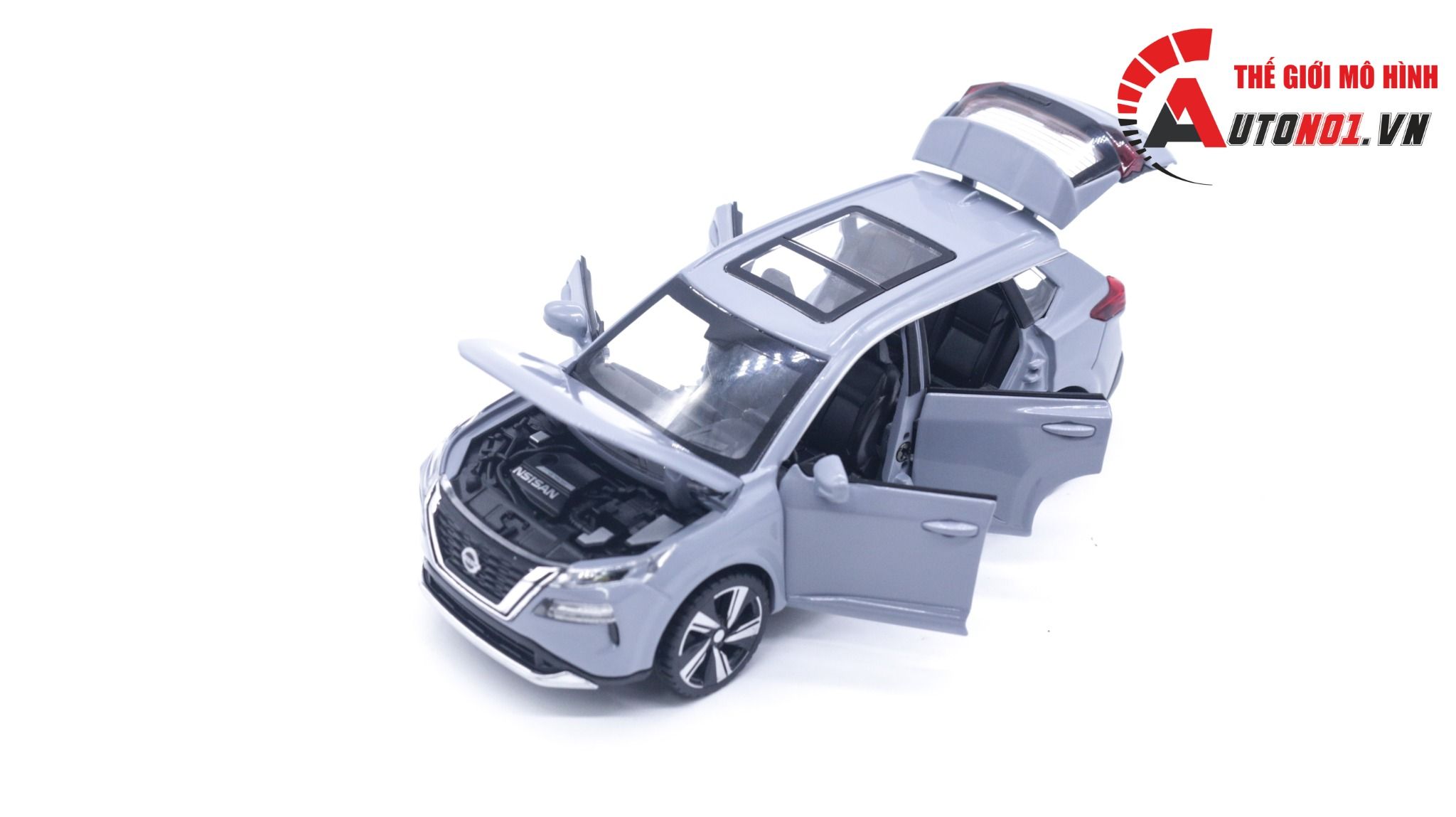 Mô hình xe Nissan X-Trail có đế hộp mica 1:32 Alloy Model OT123