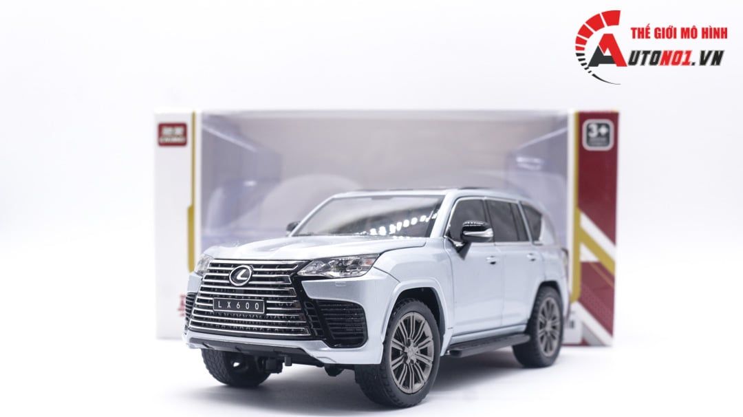 Mô hình xe Lexus LX600 full kính full open tỉ lệ 1:24 Chimei model OT126