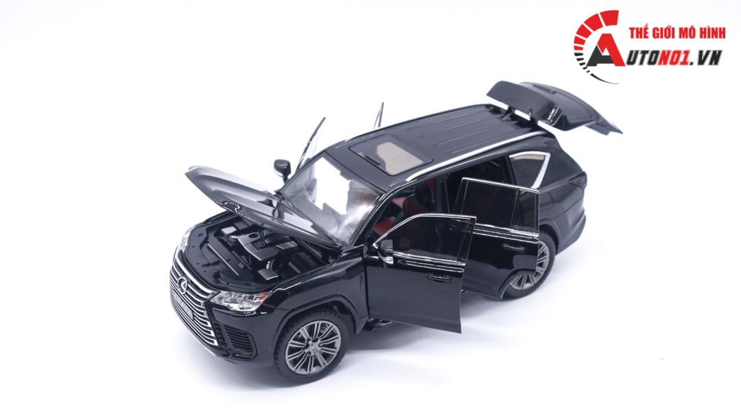 Mô hình xe Lexus LX600 full kính full open tỉ lệ 1:24 Chimei model OT126