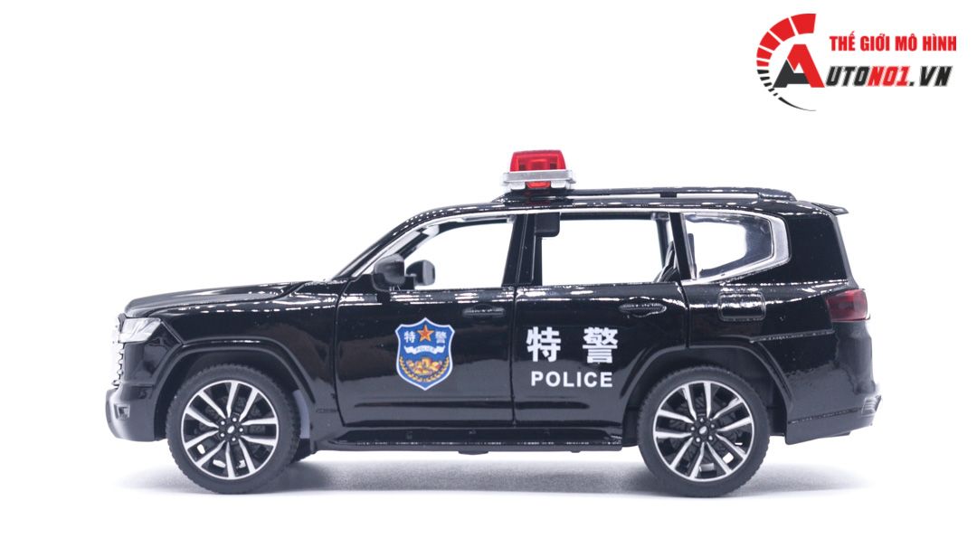  Mô hình xe cảnh sát Toyota Land Cruiser LC300 tỉ lệ 1:32 Alloy Model OT129 