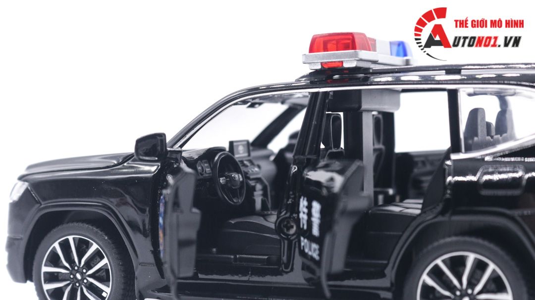  Mô hình xe cảnh sát Toyota Land Cruiser LC300 tỉ lệ 1:32 Alloy Model OT129 