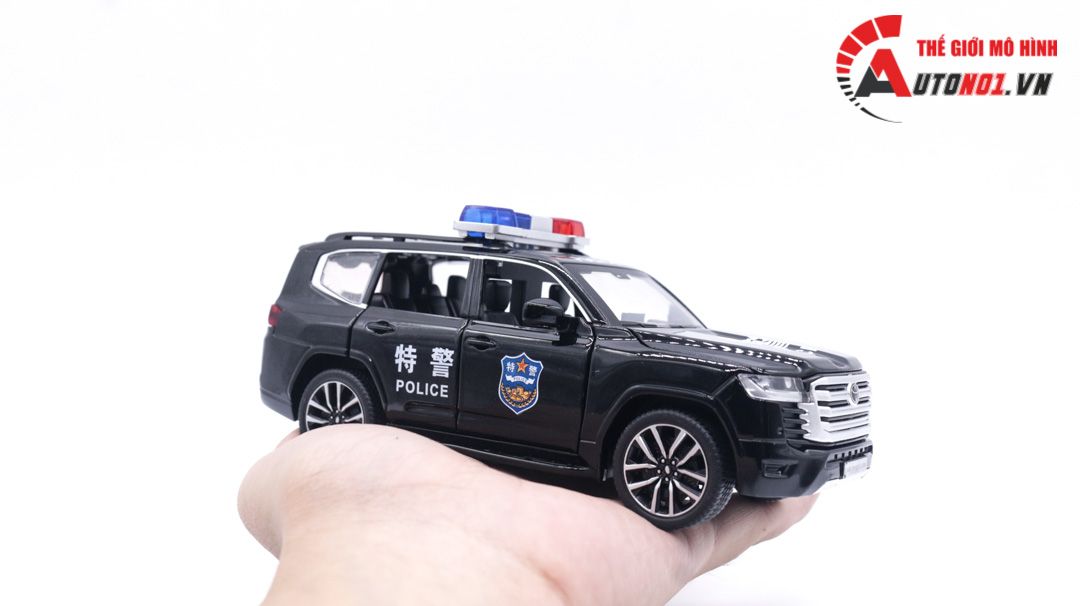  Mô hình xe cảnh sát Toyota Land Cruiser LC300 tỉ lệ 1:32 Alloy Model OT129 