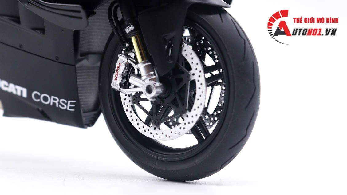  Mô hình xe cao cấp Ducati Superleggera V4 Corse black độ nồi khô tỉ lệ 1:12 Tamiya D234F 