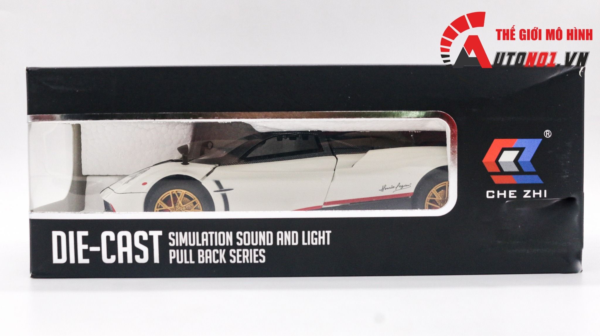 Mô hình xe Pagani Huayra Dinastia đánh lái được full open 1:24 Chezhi OT399