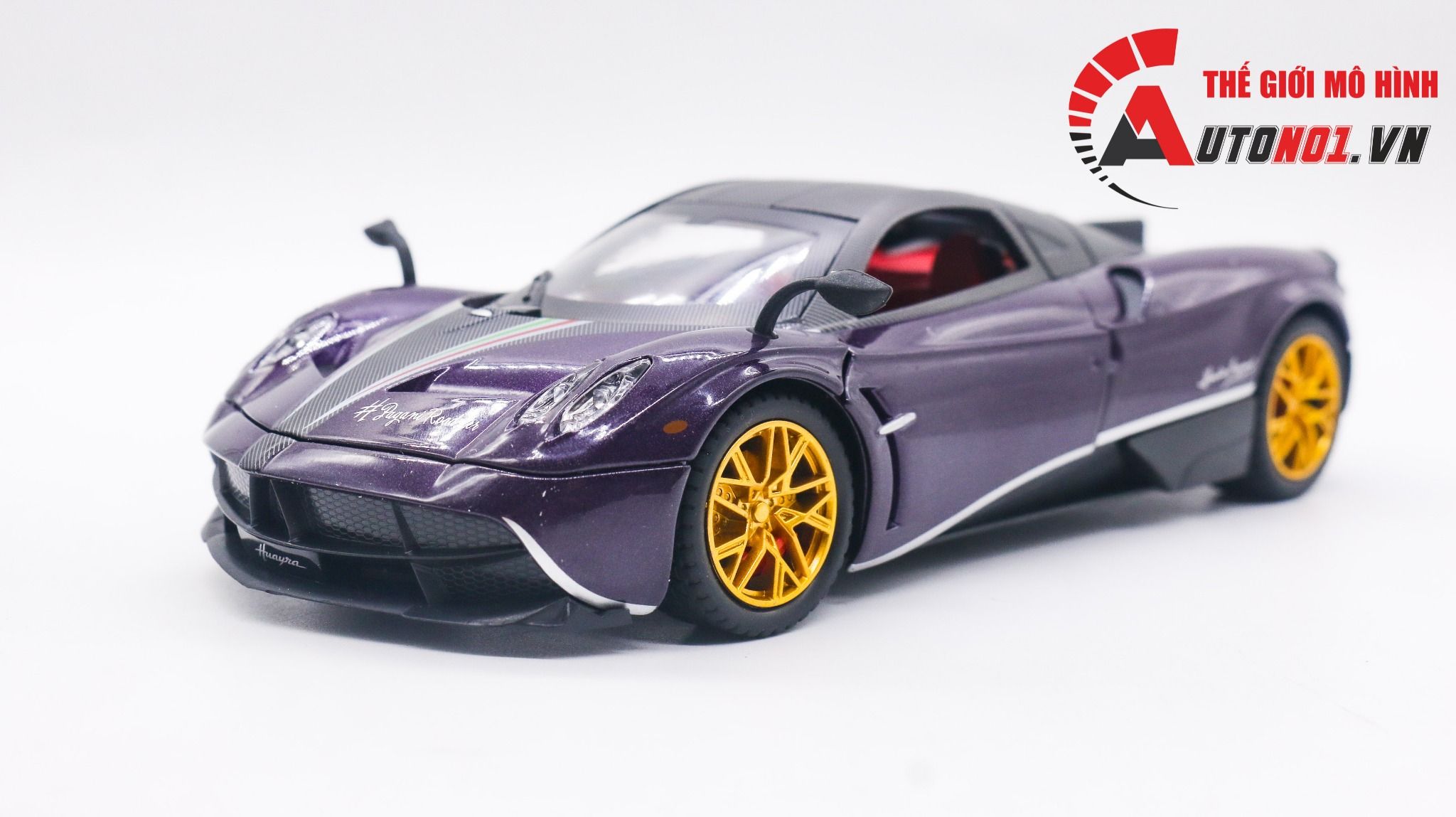  Mô hình xe Pagani Huayra Dinastia đánh lái được full open 1:24 Chezhi OT399 