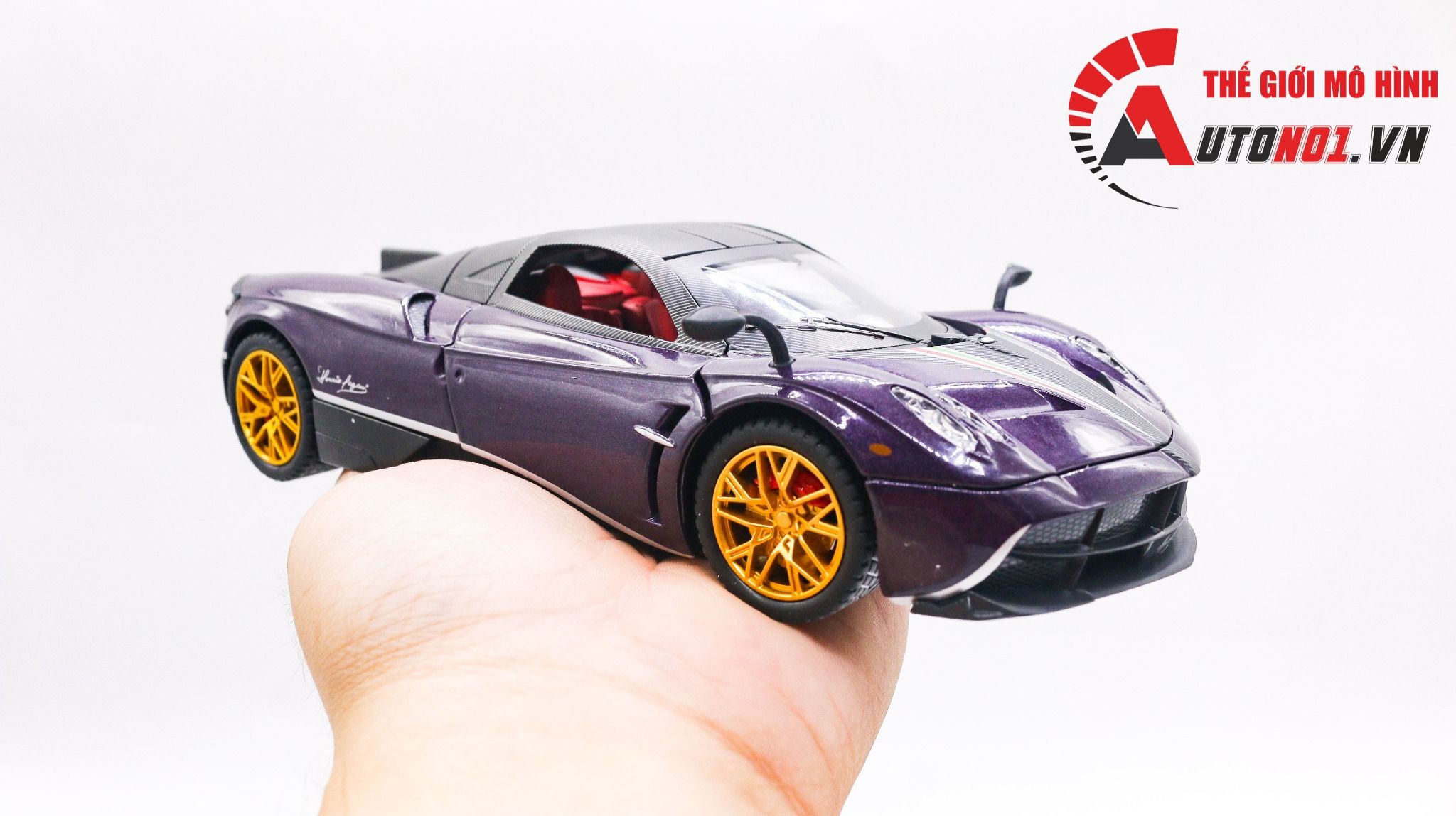 Mô hình xe Pagani Huayra Dinastia đánh lái được full open 1:24 Chezhi OT399