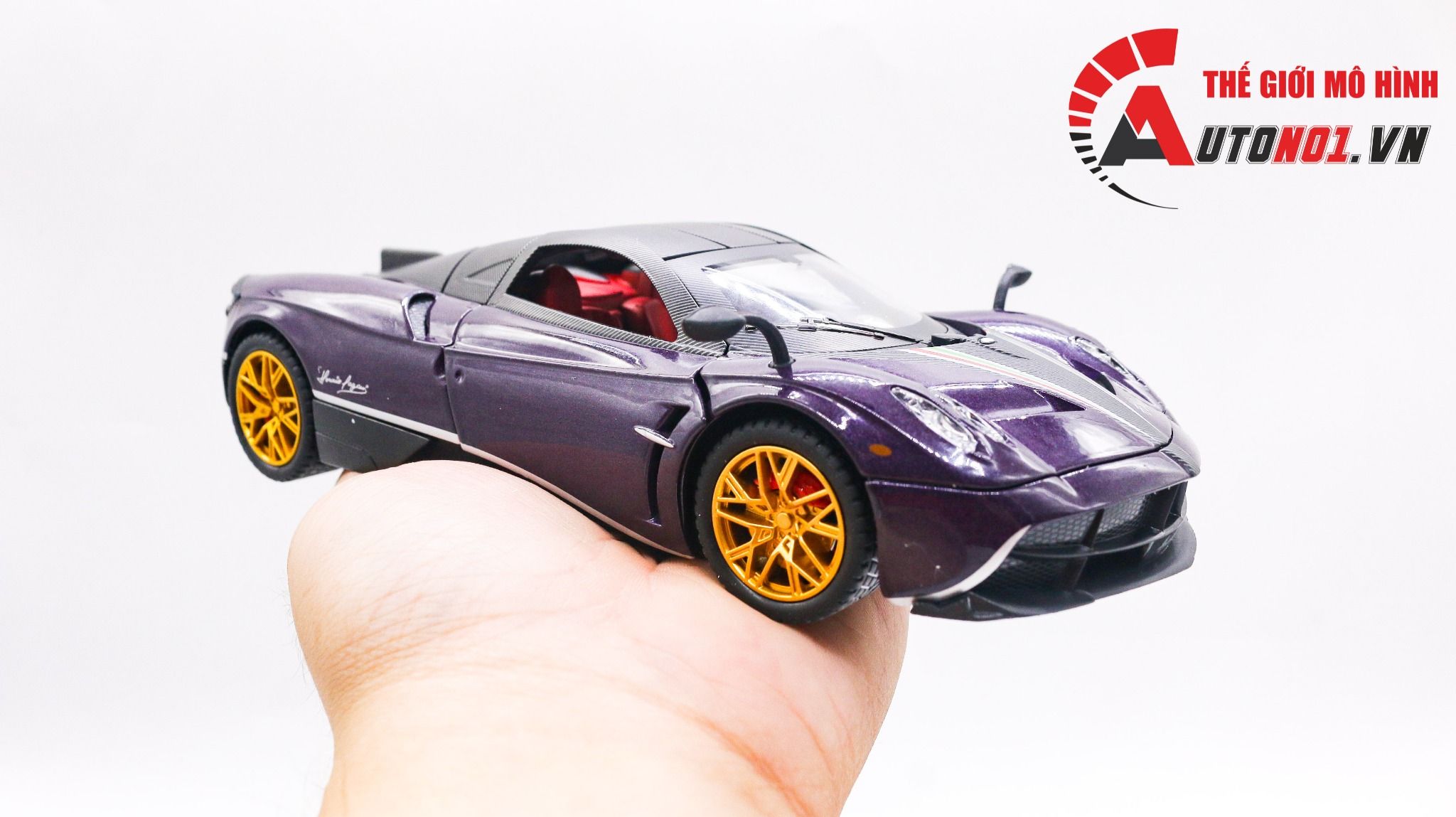  Mô hình xe Pagani Huayra Dinastia đánh lái được full open 1:24 Chezhi OT399 