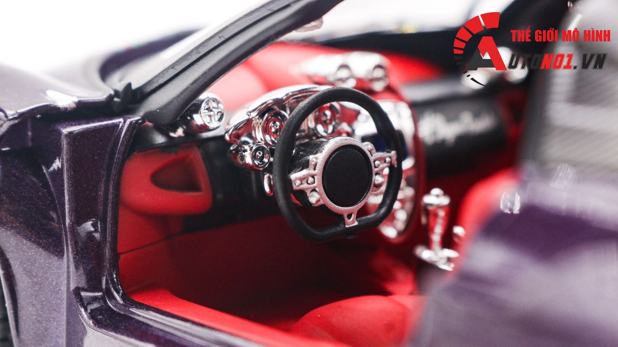 Mô hình xe Pagani Huayra Dinastia đánh lái được full open 1:24 Chezhi OT399